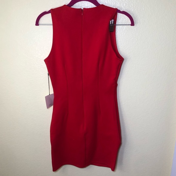 Revolve Superdown Skye V-Neck Mini Dress in Red Size S - Picture 5 of 9